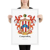 Carpenter Family Crest framed artprint