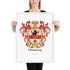 Chambers Family Crest framed artprint