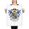 Chandler Family Crest framed artprint