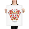 Chapman Family Crest framed artprint