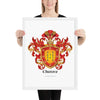 Chavez Family Crest framed artprint - the five keys
