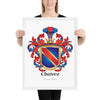 Chavez Family Crest Framed Artprint - Castile & Galicia origin