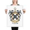 Connolly Family Crest framed artprint
