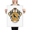 Corbett Family Crest framed artprint