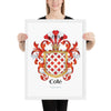 Côté Family Crest framed artprint