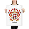 Coughlin Family Crest framed artprint