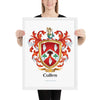 Cullen Family Crest framed artprint