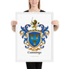 Cummings Family Crest framed artprint
