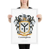 Cunningham Family Crest framed artprint