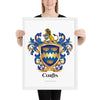 Curtis Family Crest framed artprint