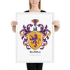 Da Silva Family Crest framed artprint
