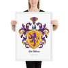 De Silva Family Crest framed artprint