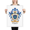 Delgadillo Family Crest framed artprint
