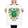 Dixon Family Crest framed artprint