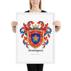 Dominguez Family Crest framed artprint
