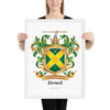 Dowd Family Crest framed artprint
