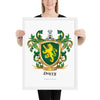 Duffy Family Crest framed artprint