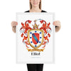 Elliot Family Crest framed artprint