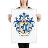Erickson Family Crest framed artprint