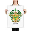 Cleary Family Crest framed artprint