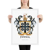 Fletcher Family Crest framed artprint