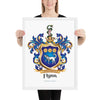 Flynn Family Crest framed artprint