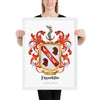 Franklin Family Crest framed artprint