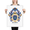 Fuentes Family Crest framed artprint