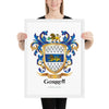Garrett Family Crest framed artprint