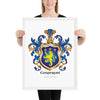 Gasperoni Family Crest framed artprint