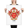 Gill Family Crest framed artprint
