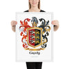 Grady Family Crest framed artprint