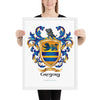 Gregory Family Crest framed artprint
