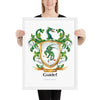 Guidet Family Crest framed artprint