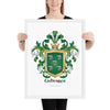 Gutierrez Family Crest framed artprint