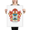 Guzman Family Crest framed artprint