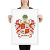 Hamilton Family Crest framed artprint