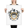 Hanson Family Crest framed artprint