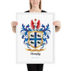 Hardy Family Crest framed artprint