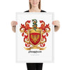 Harrison Family Crest framed artprint