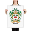 Irwin Family Crest framed artprint