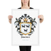 Jimenez Family Crest framed artprint - Aragon & Basque origin