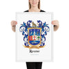 Keane Family Crest framed artprint