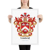 Lambert Family Crest framed artprint
