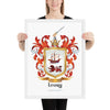 Leary Family Crest framed artprint