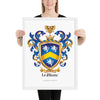 LeBlanc Family Crest framed artprint