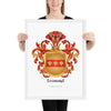 Leonard Family Crest framed artprint - English origin
