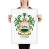 Leonard Family Crest framed artprint - Irish origin