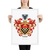 Luna Family Crest framed artprint
