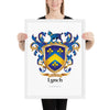 Lynch Family Crest framed artprint